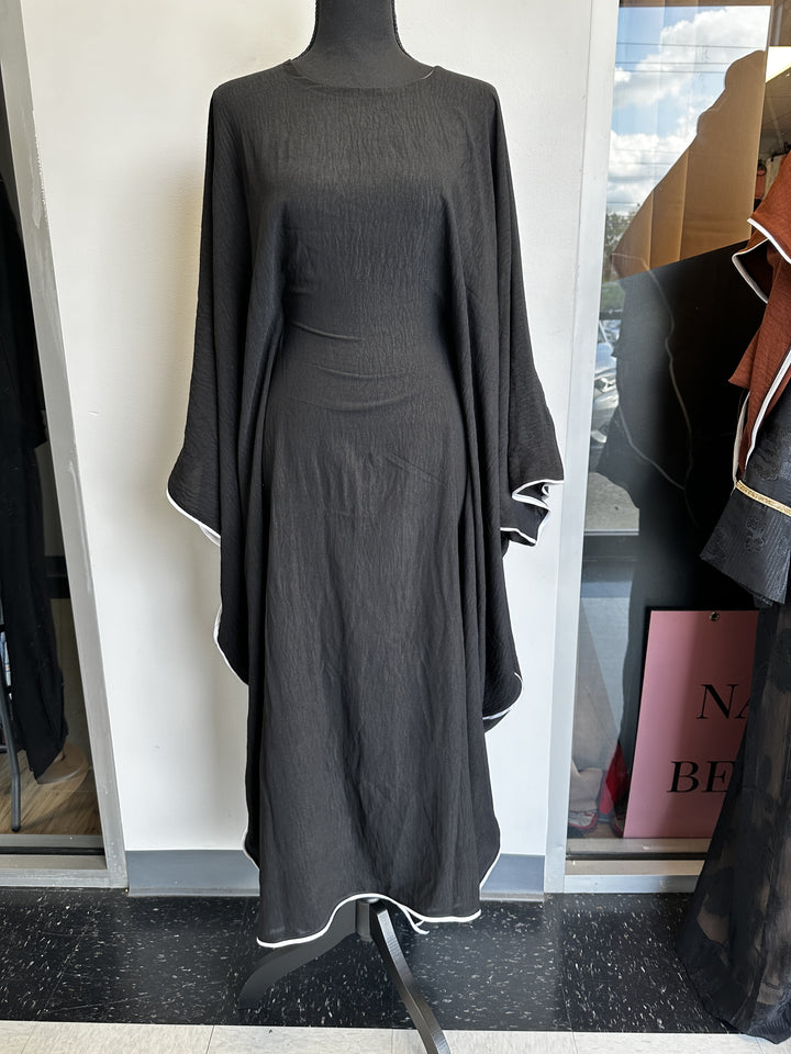 Butterfly closed abaya