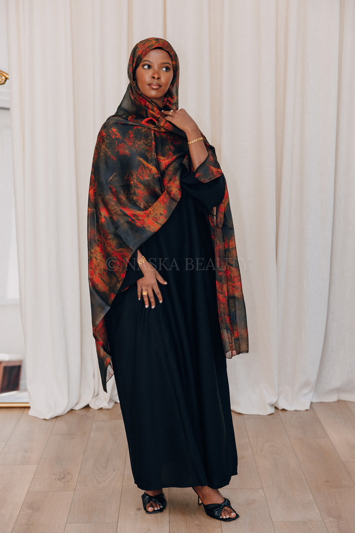 Naima Printed Abaya Set