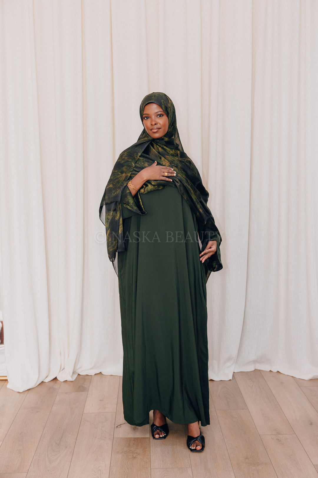 Naima Printed Abaya Set
