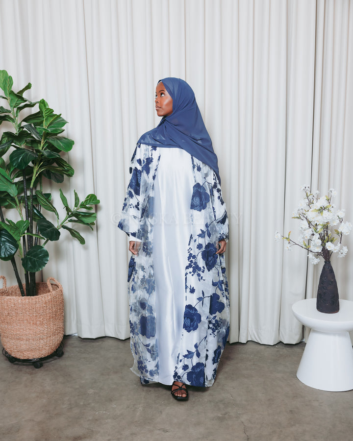 Floral Silk Organza Abaya 2.0