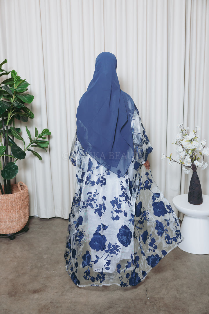 Floral Silk Organza Abaya 2.0
