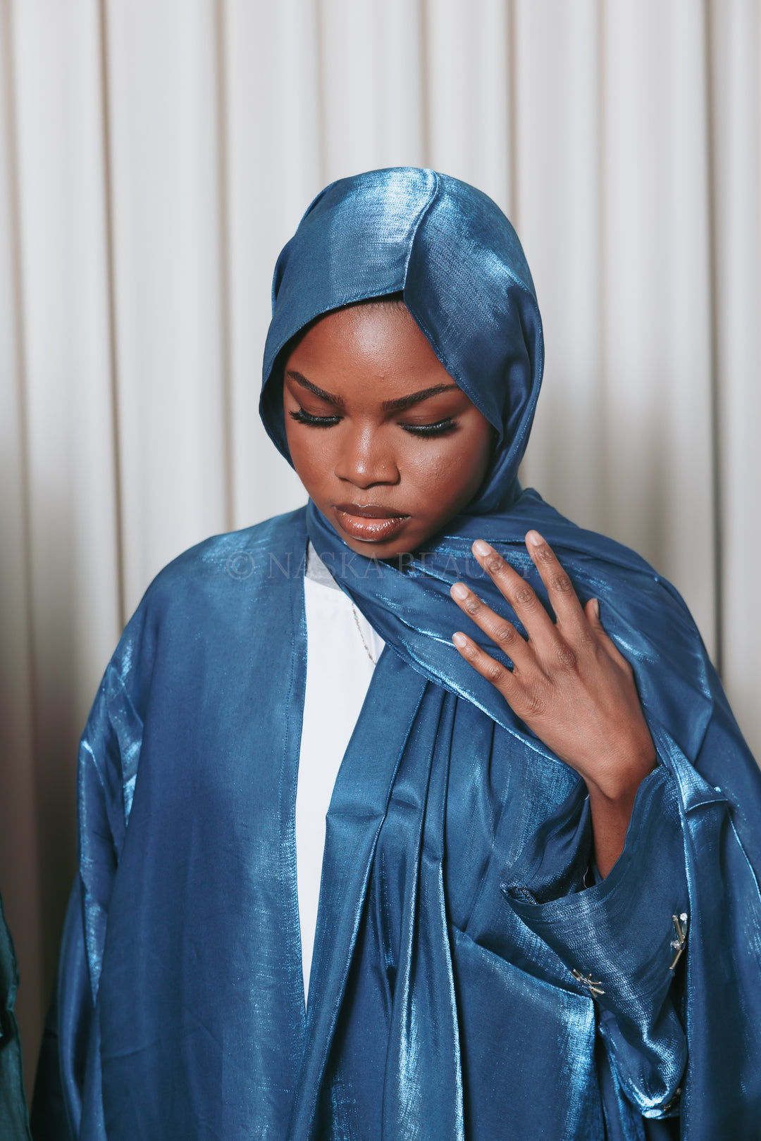 Starlight Handwork Organza Abaya Set