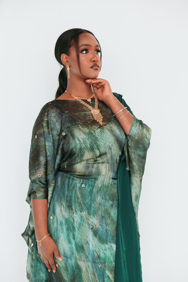 Silk Harir Set (half bac)