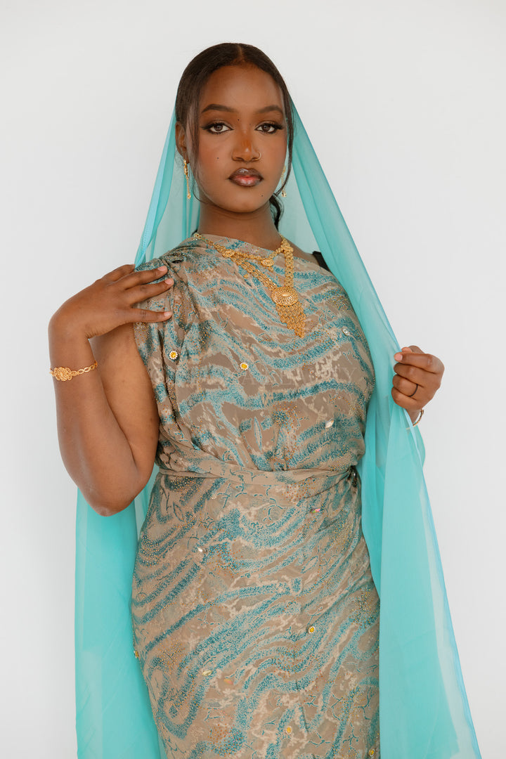 Silk Harir Set (half bac)