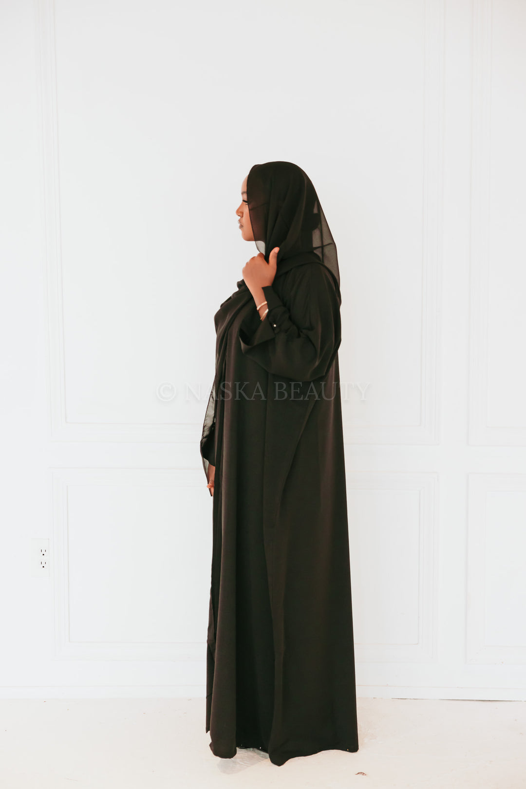 Slit Sleeve Blazer Abaya