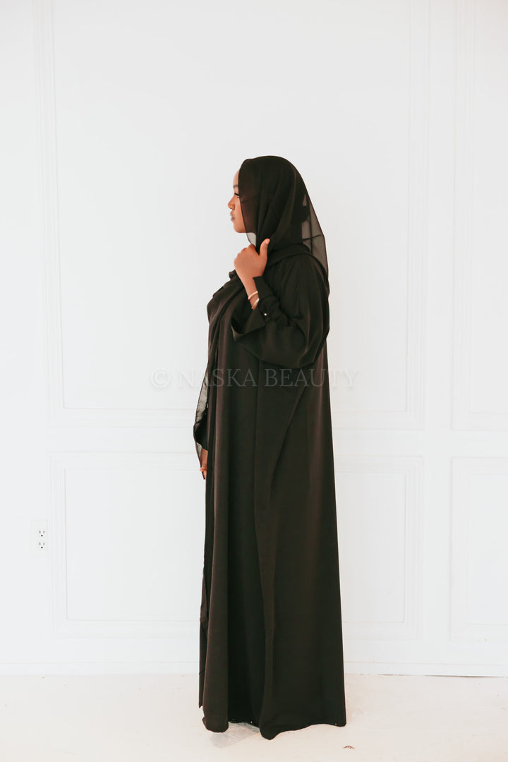 Slit Sleeve Blazer Abaya