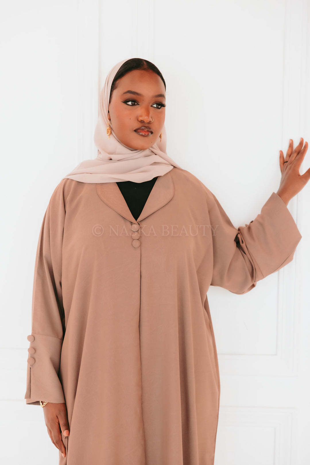 Slit Sleeve Blazer Abaya