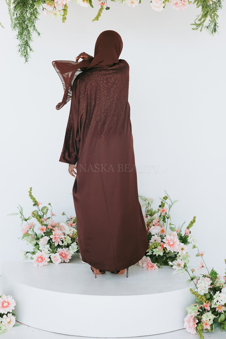 Leaf Detail Batwing Abaya