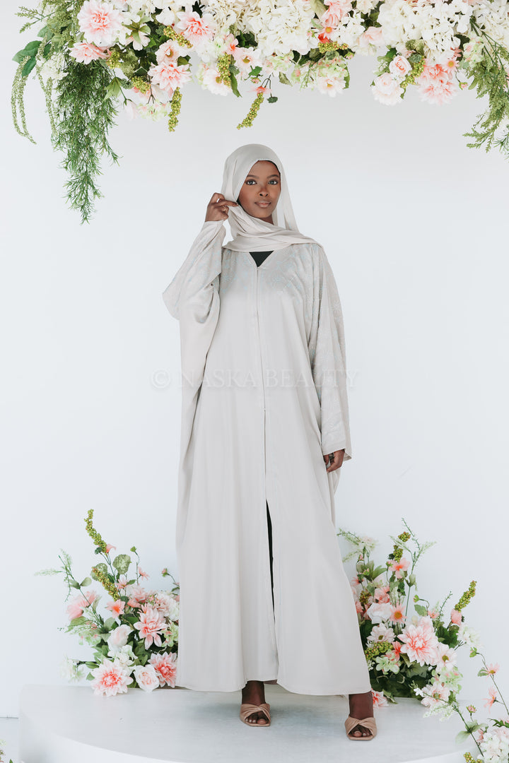 Geometric Batwing Abaya
