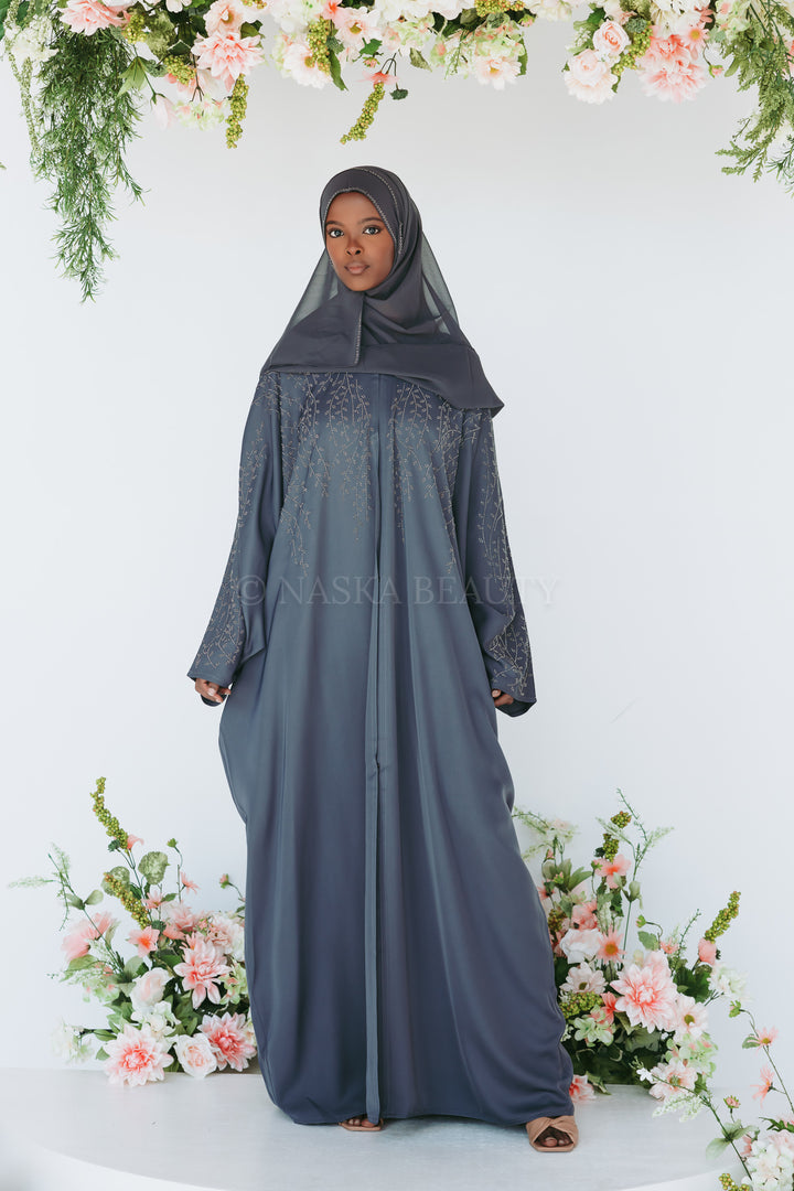 Leaf Detail Batwing Abaya