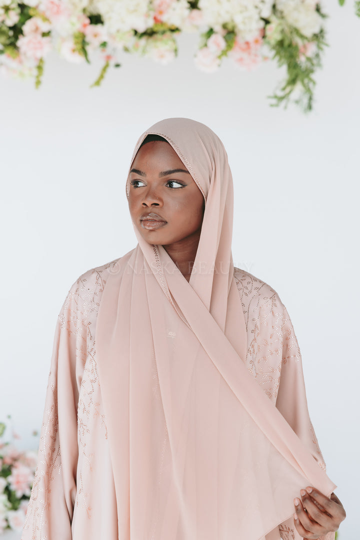 Leaf Detail Batwing Abaya