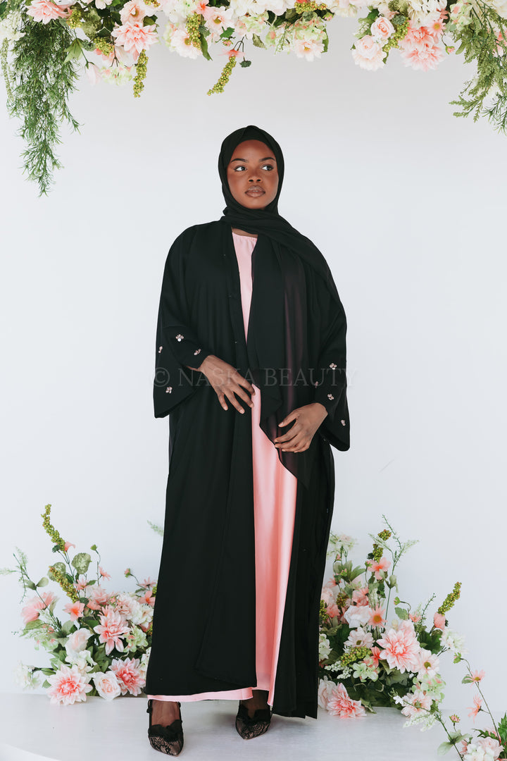 Nasteexo Abaya (pink satin included)