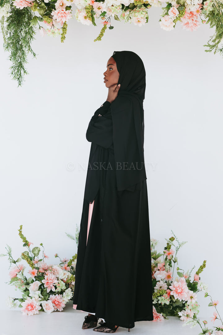 Nasteexo Abaya (pink satin included)