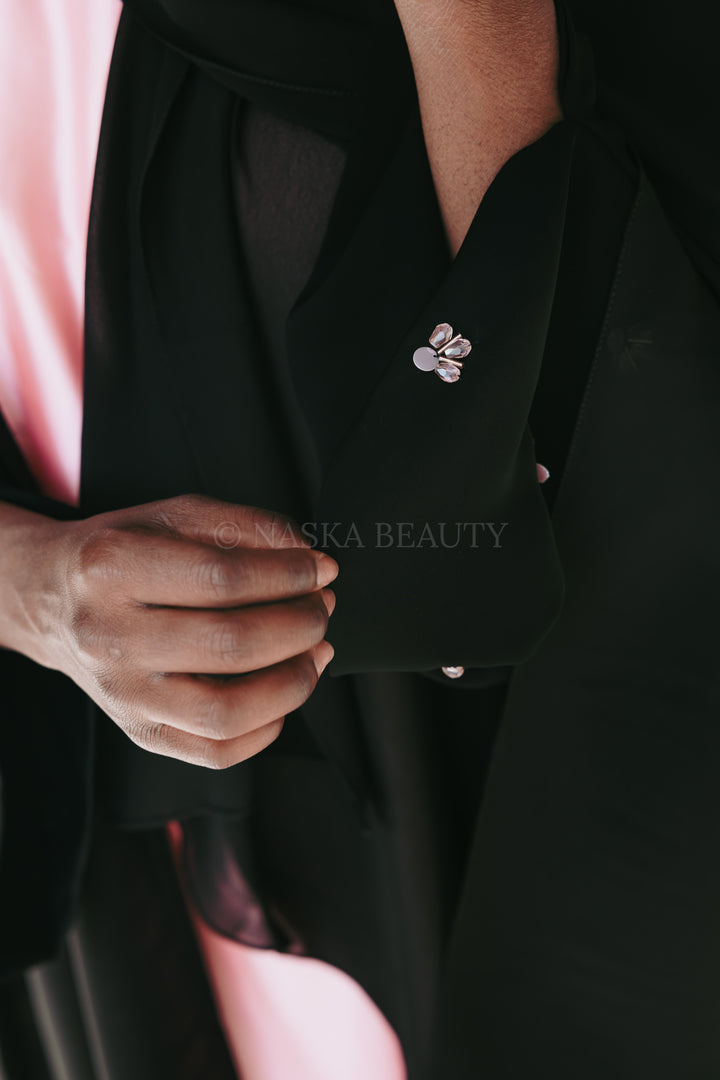 Nasteexo Abaya (pink satin included)