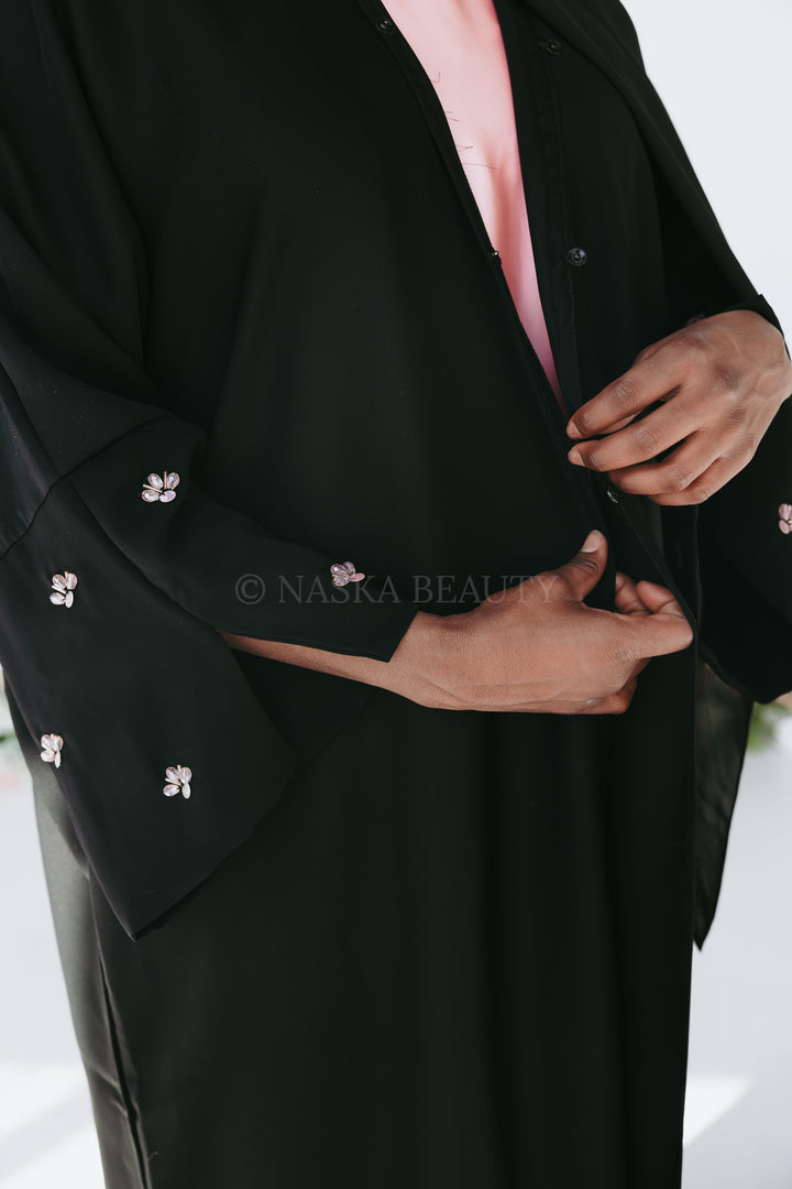 Nasteexo Abaya (pink satin included)