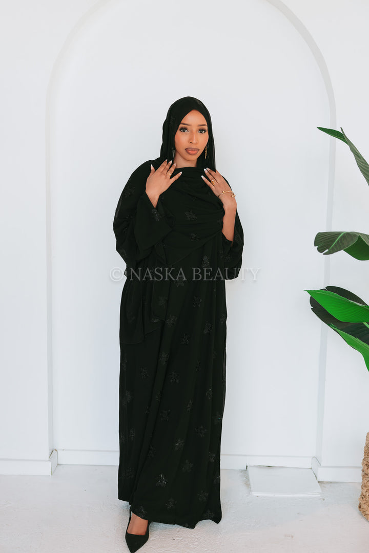 Floral Embellished Abaya