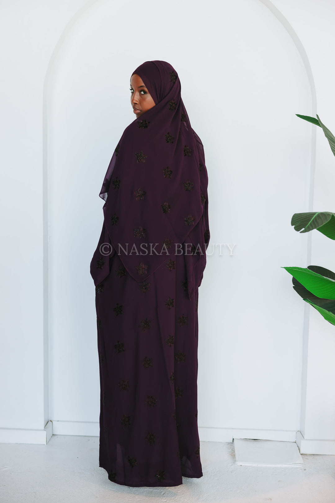 Floral Embellished Abaya