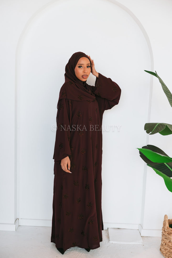 Floral Embellished Abaya