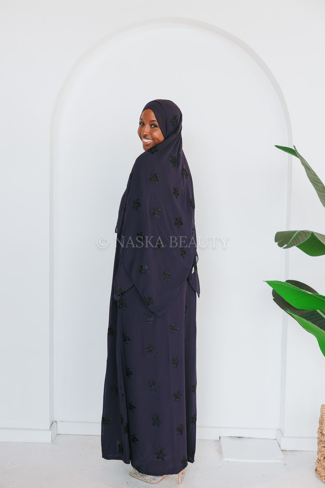 Floral Embellished Abaya