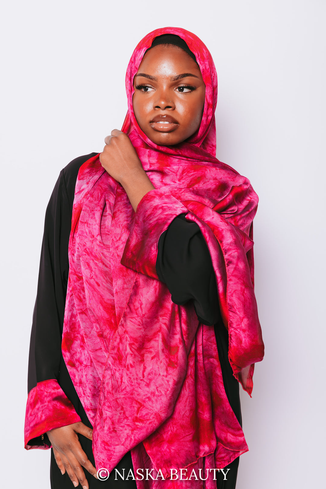 Cuff Printed Abaya Set