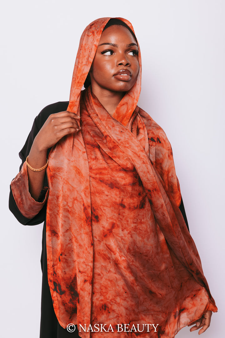 Cuff Printed Abaya Set