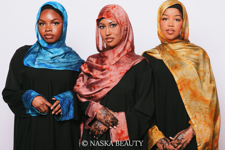 Cuff Printed Abaya Set