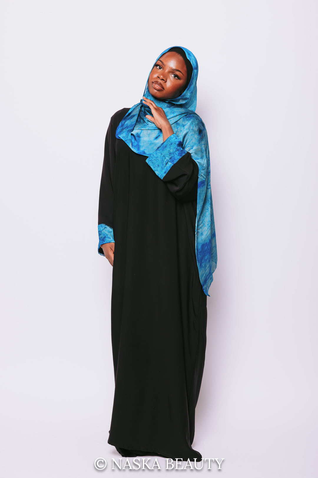 Cuff Printed Abaya Set
