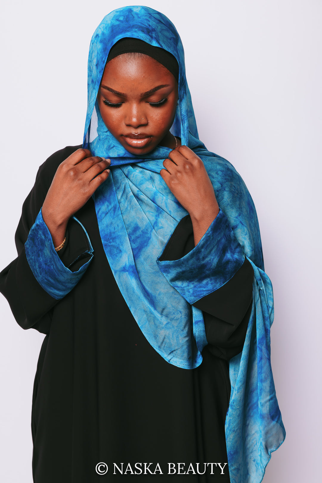 Cuff Printed Abaya Set