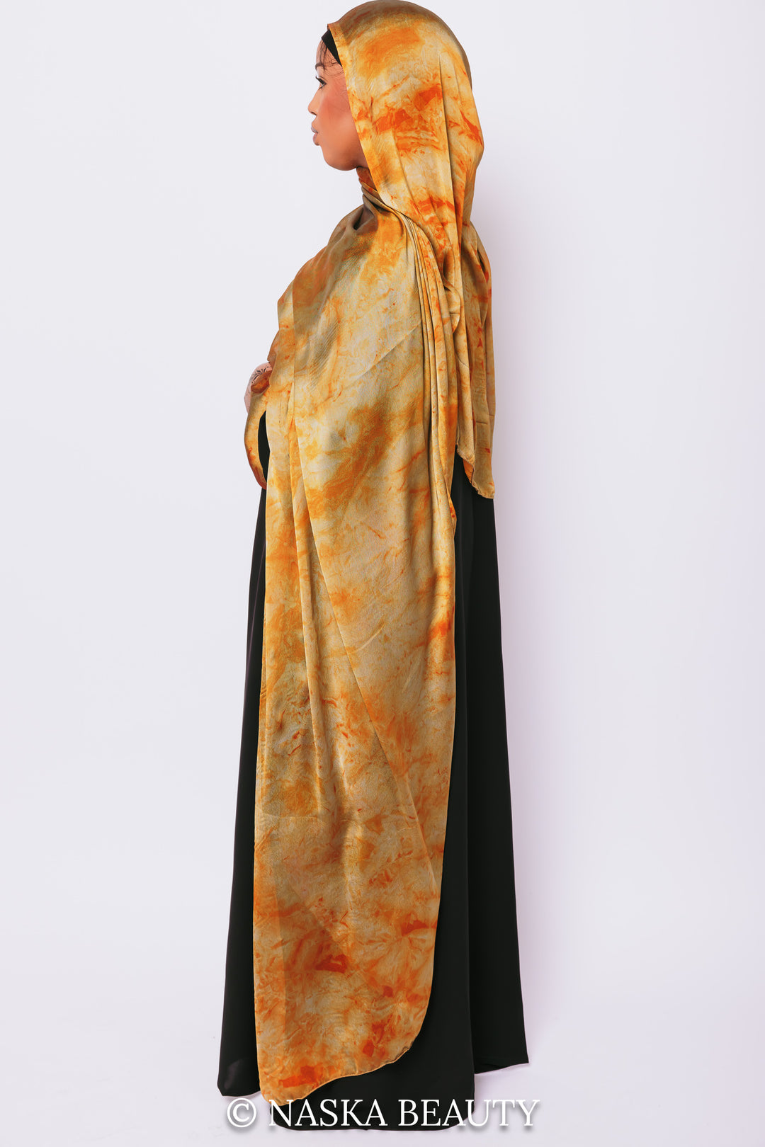 Cuff Printed Abaya Set