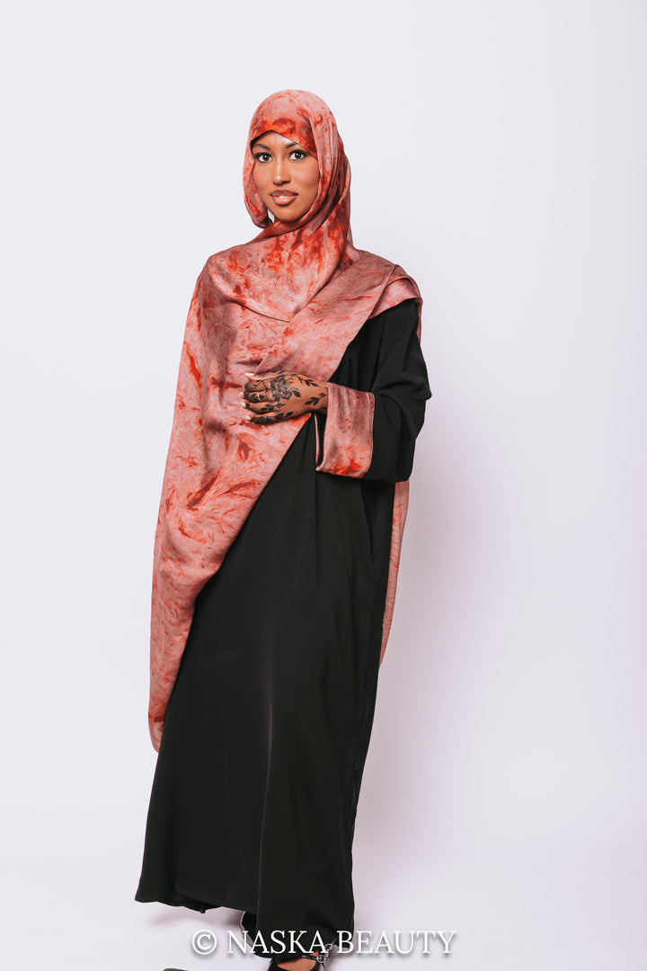 Cuff Printed Abaya Set