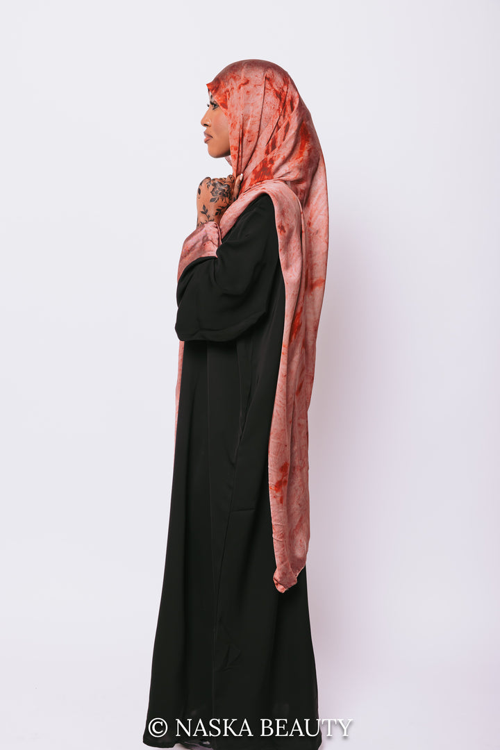 Cuff Printed Abaya Set