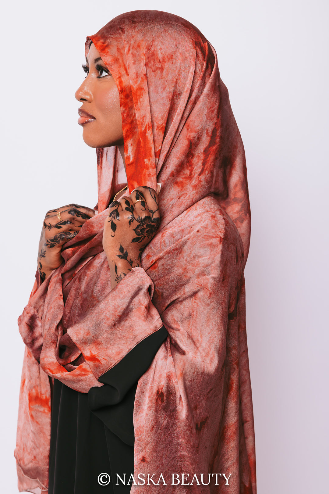 Cuff Printed Abaya Set