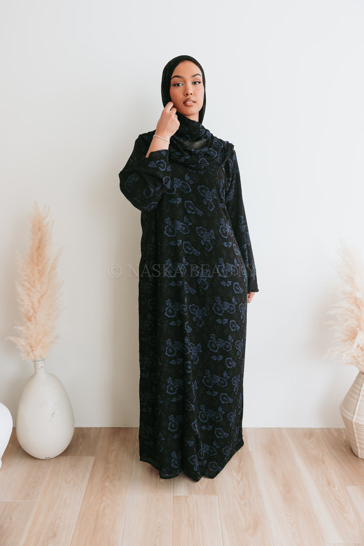 Sabrin Closed floral Abaya