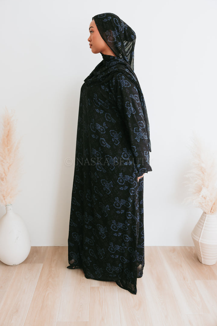 Sabrin Closed floral Abaya