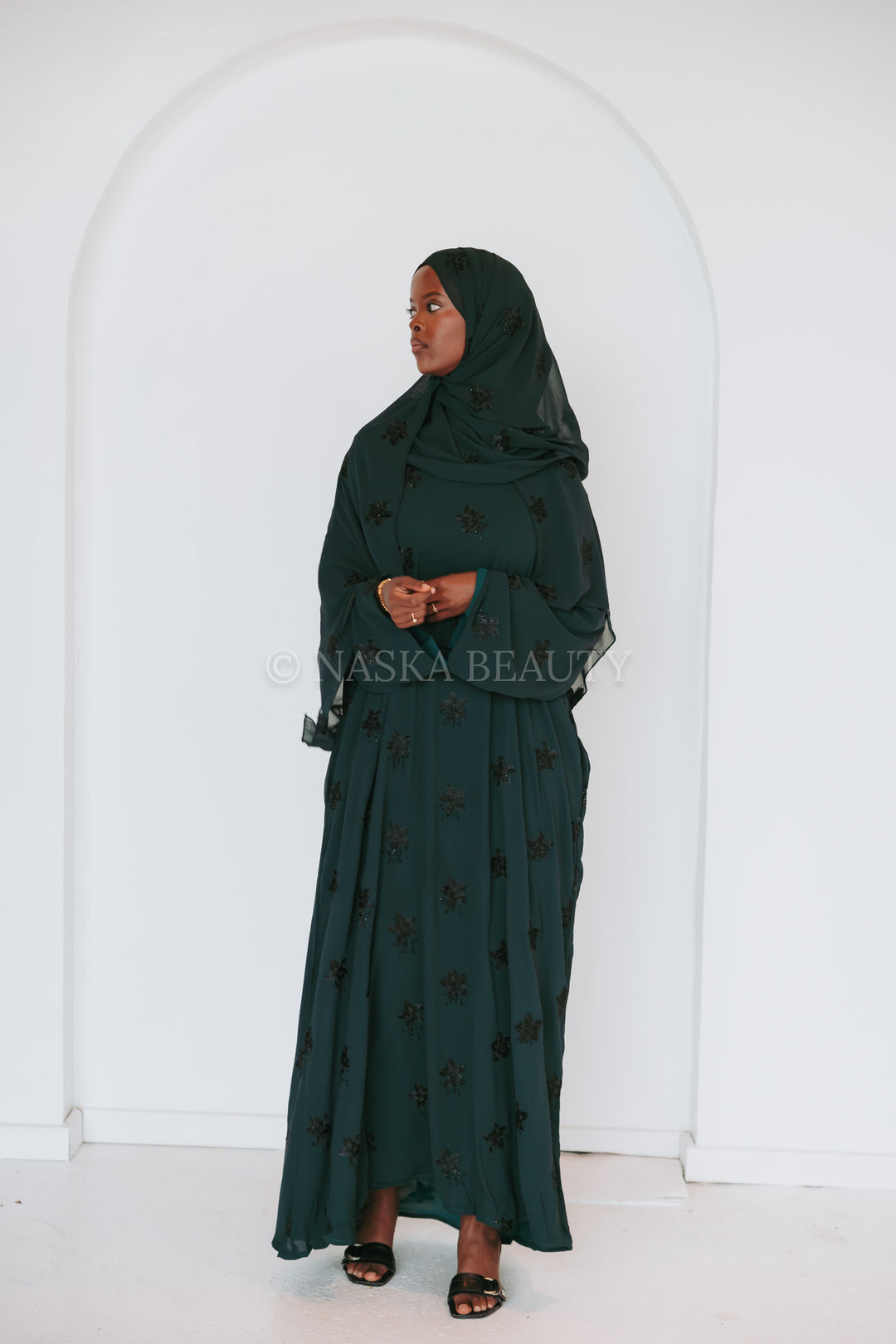 Floral Embellished Abaya