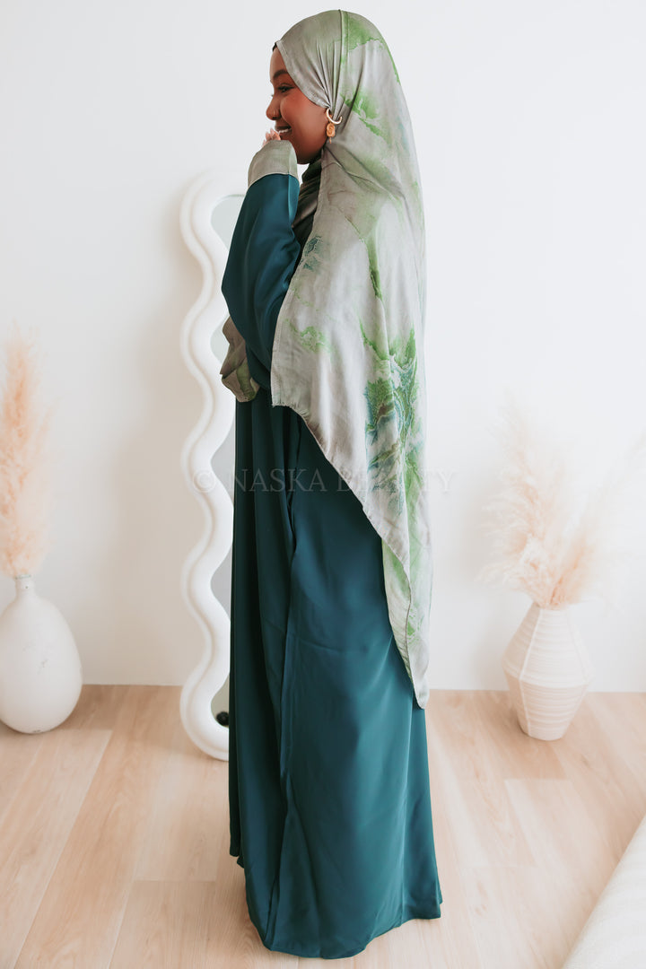 Cuff Printed Abaya Set