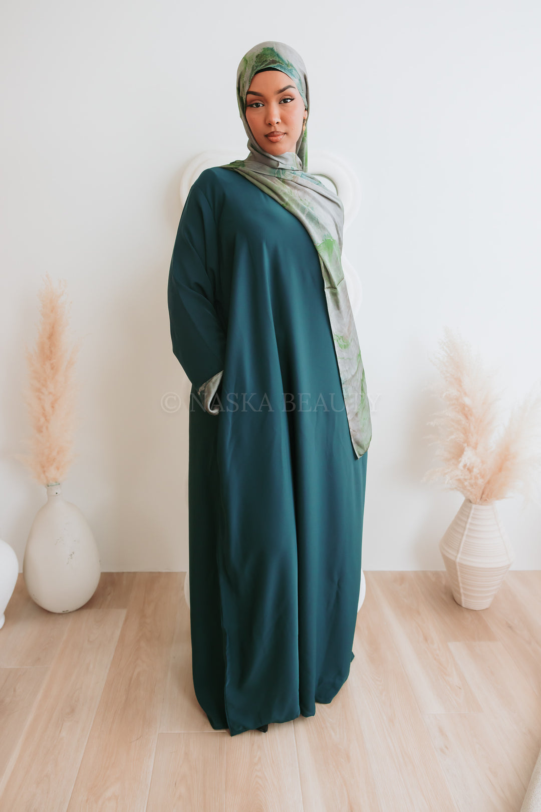 Printed Sleeve Closed Abaya