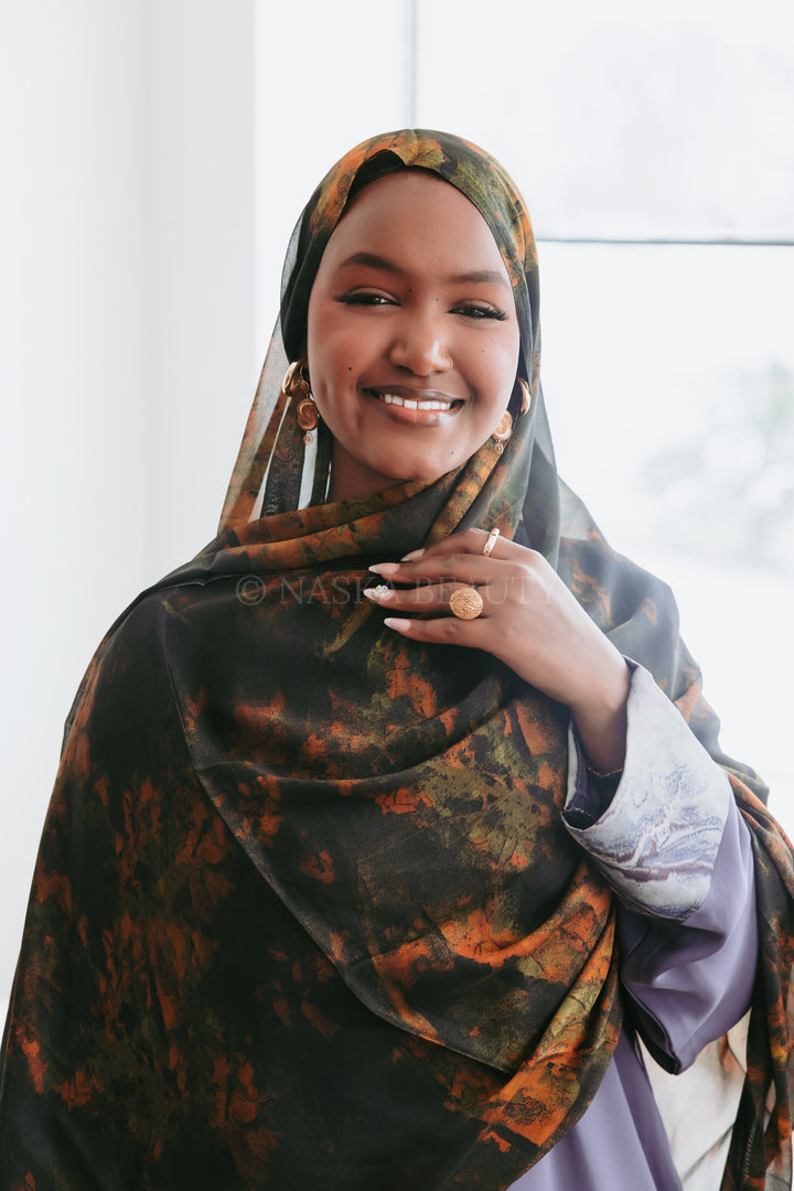 Maxi printed hijab