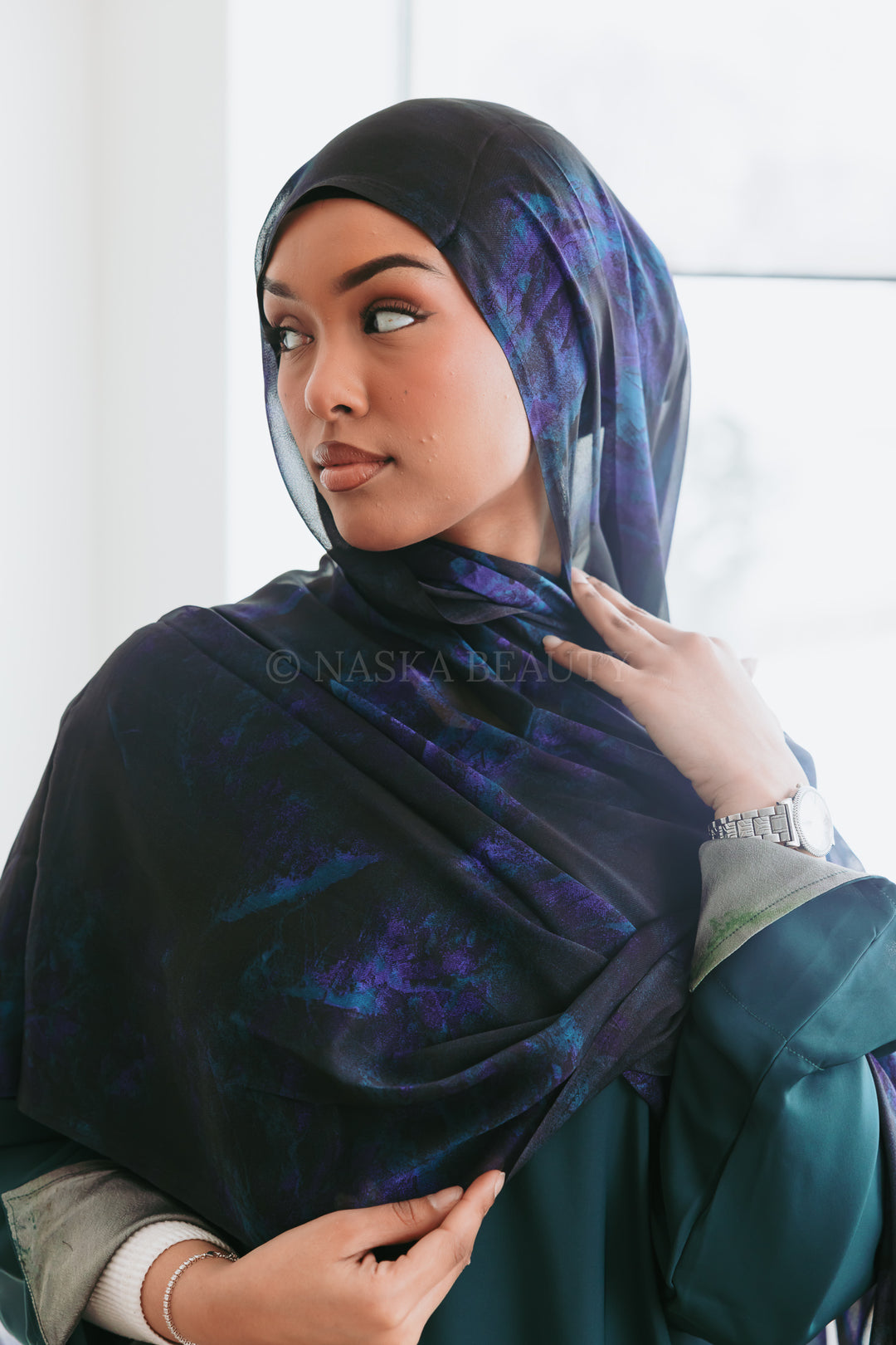 Maxi printed hijab