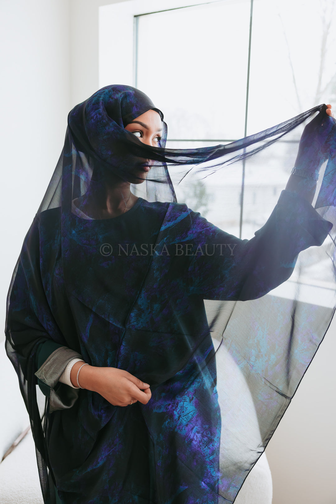 Maxi printed hijab