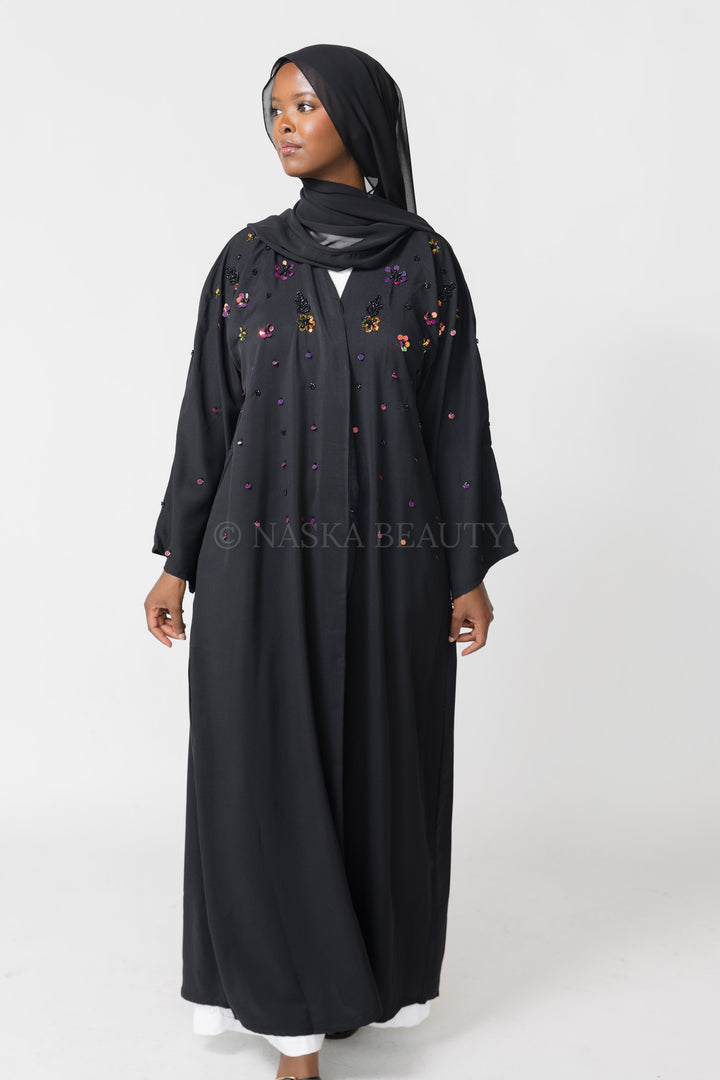 3D floral Handwork Abaya
