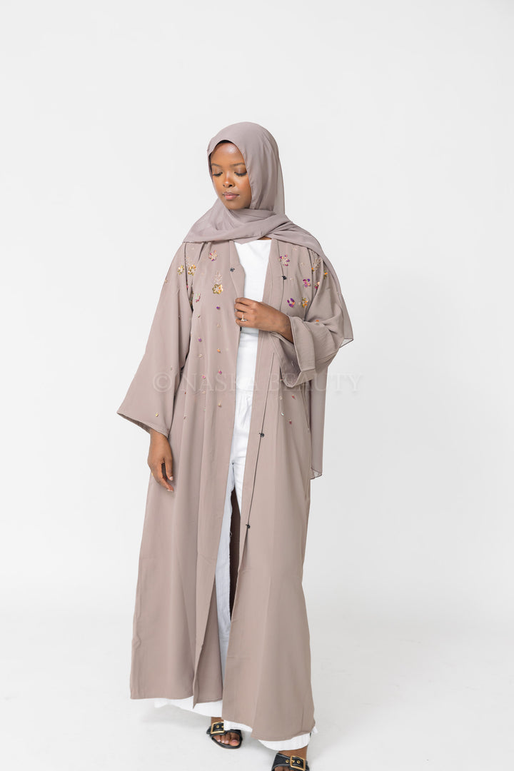 3D floral Handwork Abaya
