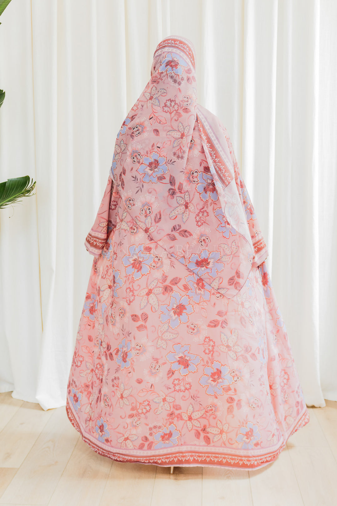 Silk Chiffon Floral Printed Abaya