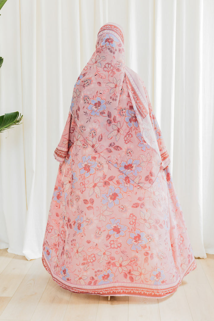 Silk Chiffon Floral Printed Abaya
