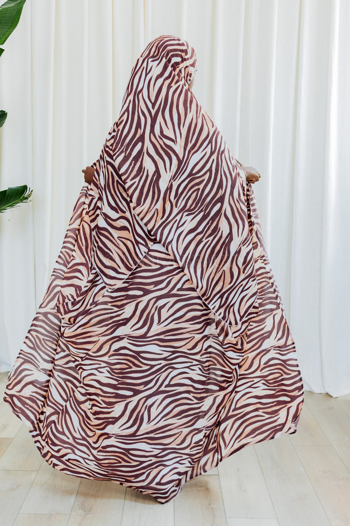 Batwing Printed Abaya