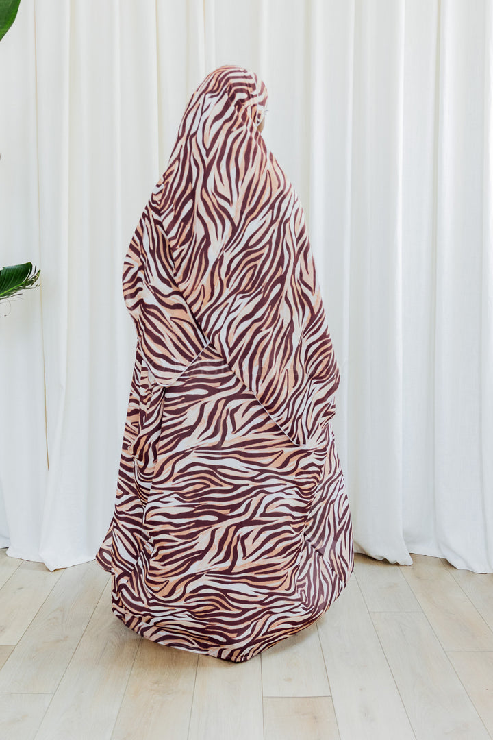 Batwing Printed Abaya