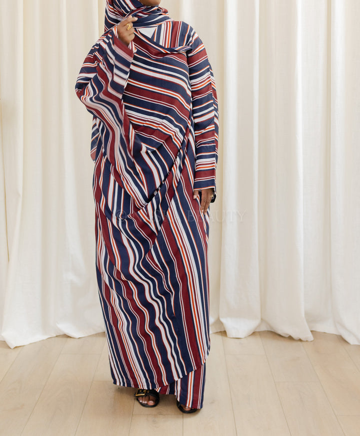 Batwing Printed Abaya