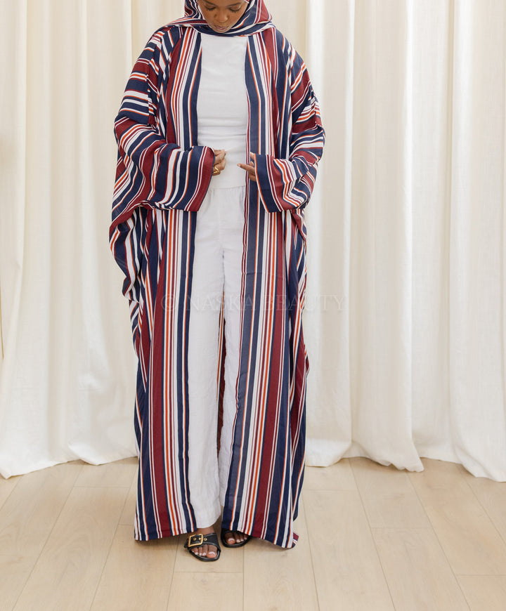 Batwing Printed Abaya