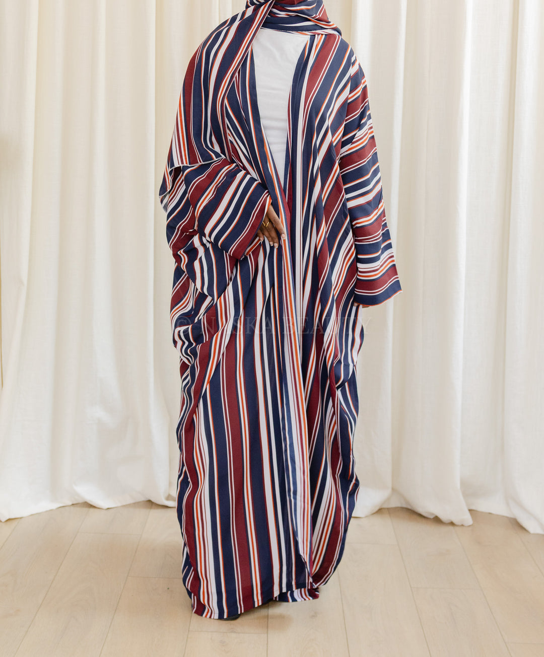 Batwing Printed Abaya