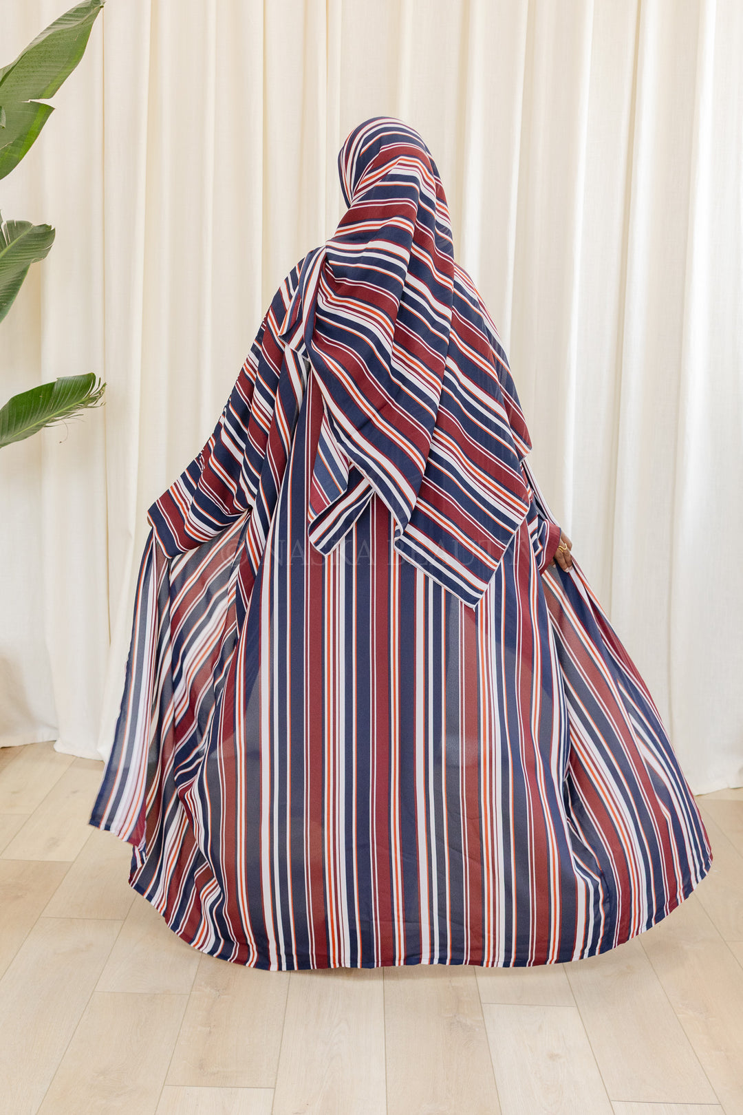 Batwing Printed Abaya